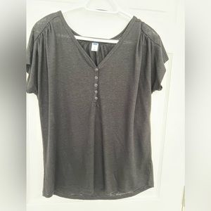 Black old navy knit blouse